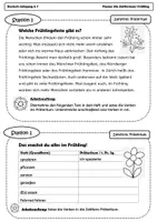 Vorschau - Arbeitsblätter - Stationsarbeit Zeitformen im Frühling - Präteritum, Perfekt, Futur - Seite 1