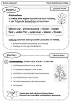 Vorschau - Arbeitsblätter - Stationsarbeit Zeitformen im Frühling - Präteritum, Perfekt, Futur - Seite 3