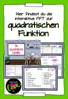 Vorschau - Unterrichtsreihen - Interaktive PPT zu quadratischen Funktionen - Deckblatt