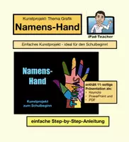 Vorschau - Stundenentwürfe - Kunstprojekt „Namens-Hand“ – Kreatives Projekt zum Schulanfang - Deckblatt