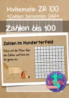 Vorschau - Fördermaterial/Inklusion - Zahlen auf Deutsch lernen im Hunderterfeld - Deckblatt
