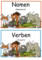 Vorschau - Aufgabenkarten - Alle Dinos rennen los - Ein lustiges Wortarten Spiel für die ganze Klasse - Seite 1