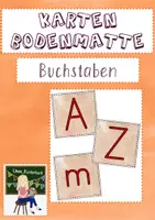 Vorschau - Fördermaterial/Inklusion - Karten für die Bodenmatte (Bee-Bot) - Buchstaben - Deckblatt