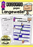 Vorschau - Arbeitsblätter - Rezepte gegen Langeweile im Winter - Deckblatt