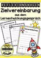 Vorschau - Anderer Materialtyp - Reflexionsbogen für die Zielvereinbarung aus dem Lernentwicklungsgespräch - Deckblatt