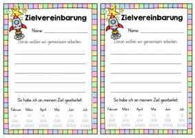 Vorschau - Anderer Materialtyp - Reflexionsbogen für die Zielvereinbarung aus dem Lernentwicklungsgespräch - Seite 2
