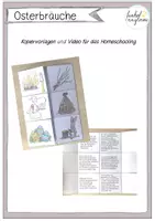 Vorschau - Stundenentwürfe - RELIGION: Osterbräuche zum Aufklappen mit VIDEO 📹 - Deckblatt
