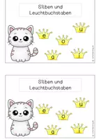 Vorschau - Arbeitsblätter - Arbeitsheft: Silben und Leuchtbuchstaben (Vokale) zum "ch" - Seite 2