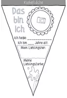 Vorschau - Arbeitsblätter - Einschulung: Wimpel-Steckbrief - Seite 3