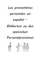 Vorschau - Bildkarten - Los pronombres personales - Bildkarten zu den Personalpronomen - Deckblatt