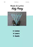 Vorschau - Arbeitsblätter - Music and Lyrics Katy Perry - Deckblatt