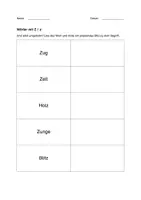 Vorschau - Arbeitsblätter - Buchstabeneinführung: Erste Wörter mit Z z - Seite 2
