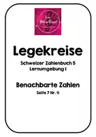 Vorschau - Stationenlernen - Benachbarte Zahlen - Deckblatt