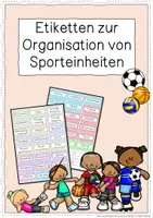 Vorschau - Anderer Materialtyp - Etiketten zur Organisation von Sporteinheiten - Deckblatt