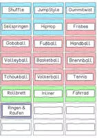 Vorschau - Anderer Materialtyp - Etiketten zur Organisation von Sporteinheiten - Seite 3