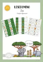 Vorschau - Spiele - Lesedomino Zoo - Deckblatt