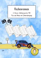 Vorschau - Arbeitsblätter - Plus- und Minusrennen im Zahlenraum bis 100 mit ZÜ - Deckblatt
