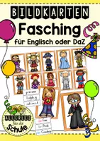 Vorschau - Bildkarten - Bildkarten und Wortkarten Fasching - Deckblatt