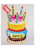 Vorschau - Mal- und Bastelvorlagen - Birthday Cake - Deckblatt