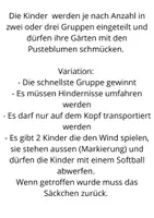 Vorschau - Stundenentwürfe - 2 Bewegungseinheiten zum Thema Löwenzahn - Pusteblume - Seite 3