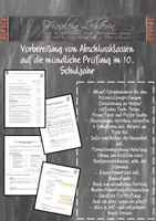 Vorschau - Unterrichtsreihen - Komplette Unterrichtseinheit zur Vorbereitung auf die mündliche Abschlussprüfung Präsentationsprüfung Realschule Klasse 10! - Deckblatt