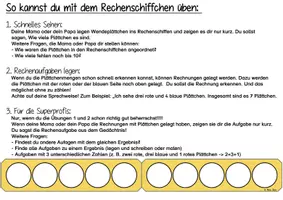 Vorschau - Fördermaterial/Inklusion - Üben mit dem Rechenschiffchen im ZR bis 10, 1. Klasse, Zahlenverständnis - Seite 1