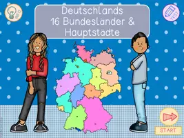 Vorschau - Unterrichtsreihen - Deutschland - Bundesländer + Hauptstädte - Interaktive PDF - Seite 1