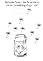 Vorschau - Arbeitsblätter - Zähle die Samen der Pusteblume (1-10) - Seite 2