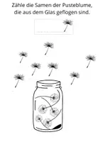 Vorschau - Arbeitsblätter - Zähle die Samen der Pusteblume (1-10) - Seite 3