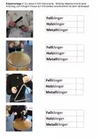 Vorschau - Arbeitsblätter - Orffinstrumente bestimmen nach Fell-, Holz- oder Metallklinger - Seite 3