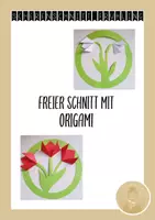 Vorschau - Mal- und Bastelvorlagen - Scherenschnitt Frühling Fensterdeko - Deckblatt