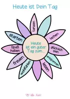 Vorschau - Mal- und Bastelvorlagen - Motivations Blume Ausmalbild - Seite 2