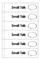 Vorschau - Aufgabenkarten - Warm up - Dialogfächer Small Talk - sw - Seite 1