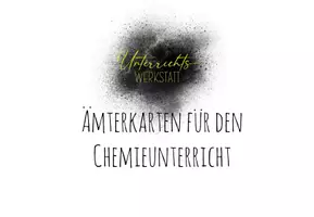 Vorschau - Experimente - Ämterkarten Chemie - Deckblatt