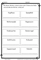Vorschau - Arbeitsblätter - Lesekompetenz fördern in der Grundschule- Wörter lesen- Übungen und Arbeitsblätter (IGLU-Studie) - Seite 2