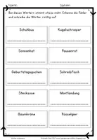 Vorschau - Arbeitsblätter - Lesekompetenz fördern in der Grundschule- Wörter lesen- Übungen und Arbeitsblätter (IGLU-Studie) - Seite 3