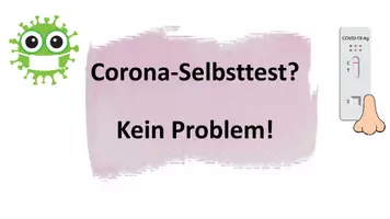 Vorschau - Präsentationen/Tafelbilder - Corona-Selbsttest Lernvideo Powerpointpräsentation - Deckblatt