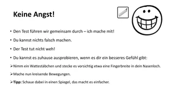 Vorschau - Präsentationen/Tafelbilder - Corona-Selbsttest Lernvideo Powerpointpräsentation - Seite 3