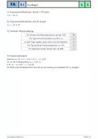 Vorschau - Arbeitsblätter - FA 5.1 - Exponentialfunktion Grundlagen - Seite 1