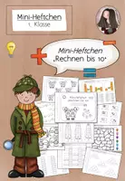 Vorschau - Arbeitsblätter - Mini-Heft Zahlenraum 10 | Addition Subtraktion Klasse 1 - Deckblatt