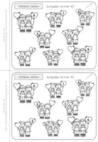 Vorschau - Arbeitsblätter - Mini-Heft Zahlenraum 10 | Addition Subtraktion Klasse 1 - Seite 3