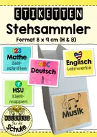 Vorschau - Anderer Materialtyp - Etiketten für Stehsammler (Design 1) - Deckblatt