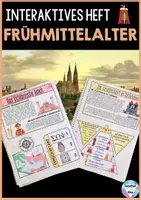 Vorschau - Unterrichtsreihen - Frühes Mittelalter - Interaktives Heft - Byzanz, Islam, Karl der Große, Ständegesellschaft, Lehenswesen, Frankenreich uvm. - Deckblatt