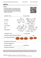 Vorschau - Arbeitsblätter - Arbeitsblatt zum Thema "Addition" + Onlineübung & MP3 + - Deckblatt