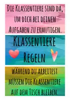 Vorschau - Poster - Klassentierset - Deckblatt