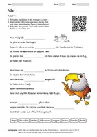 Vorschau - Arbeitsblätter - Lernplakat + Arbeitsblatt zum Thema "Adler" + Onlineübung & MP3 + Mindmap + Infografik - Seite 1