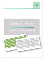 Vorschau - Stationenlernen - Einmaleins-Domino / Domino 1x1 - Deckblatt