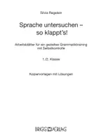 Vorschau - Arbeitsblätter - Sprache untersuchen – so klappt´s! 1./2. Klasse - Seite 1