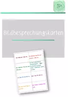 Vorschau - Fördermaterial/Inklusion - #edukiknaller2021 Besprechungskarten Kunst (für die Bilder der Schülerinnen und Schüler) - Deckblatt