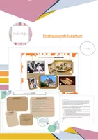 Vorschau - Arbeitsblätter - Einstiegsstunde Judentum - Deckblatt